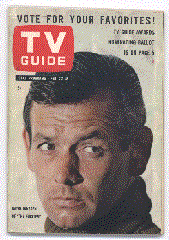 DAVID JANSSEN IN THE FUGITIVE (TV Guide cover)